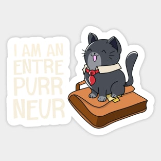 EntrePURRneur Kitty Sticker